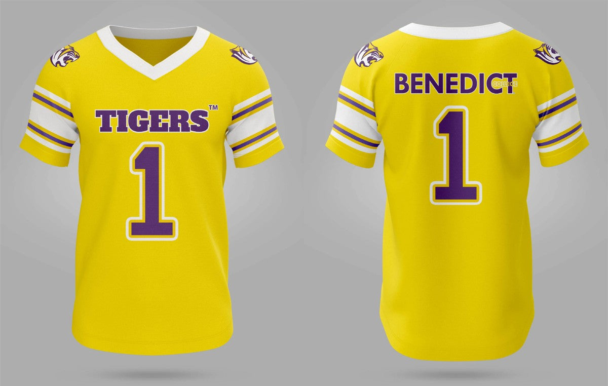 Benedict College Performance Unisex Football Jersey (Gold)